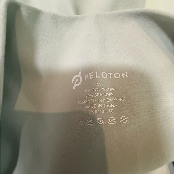 Peloton Lululemon Pale Green/Cream High-Rise Leggings - Picture 4 of 4